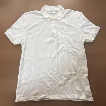 LACOSTE 화이트 피케 셔츠