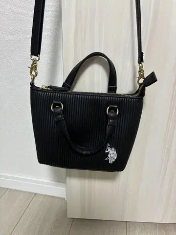 블랙 스트라이프 숄더백