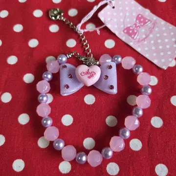 Angelic Pretty 반짝임 하트 리본 팔찌