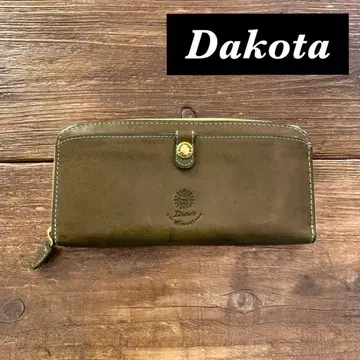 [ 새상품급 ] Dakota 다코타 천연 가죽 가죽 장지갑 그린