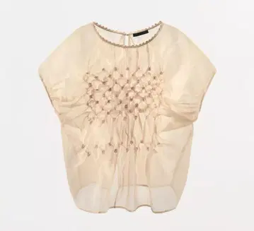 ZARA 입체 플라워 자수 상의