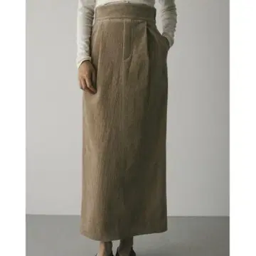 STYLEMIXER 하이웨스트 턱 벨로아 스커트
