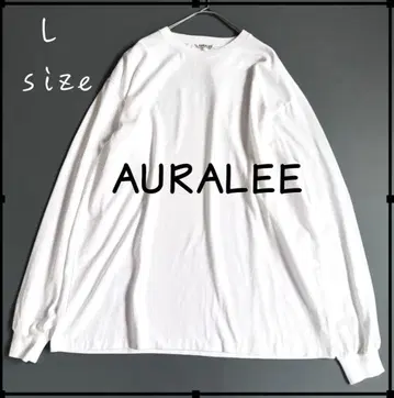 오라리 LUSTER PLAITING TEE 롱 슬리브 셔츠 L