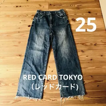 새상품급 여성용 RED CARD Manoa 사이즈 25 와이드 스트레이트