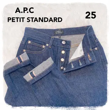 새상품급 A.P.C PETIT STANDARD 빨간색 셀비지 데님 25