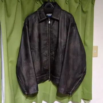 MAISON SPECIAL 블랙 가죽 자켓 01