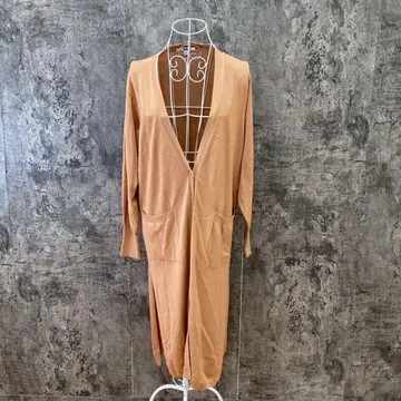 UNIQLO 유니클로 롱 가디건 긴팔 슬릿 브라운 계열(M)