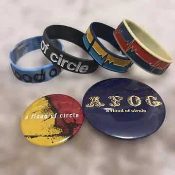 a flood of circle 러버 밴드 캔뱃지 러버 밴드