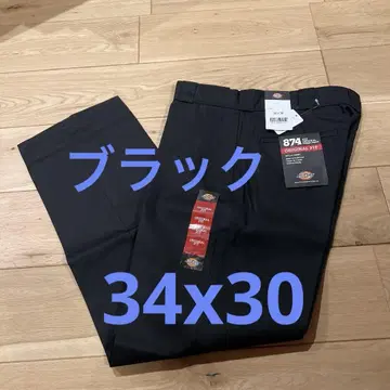[ 미사용 새상품 ] 디키즈 874 워크 팬츠 34 x 30 블랙