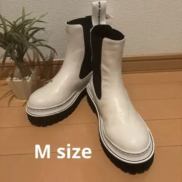 MAVERICK PREP 화이트 사이드 고어 부츠