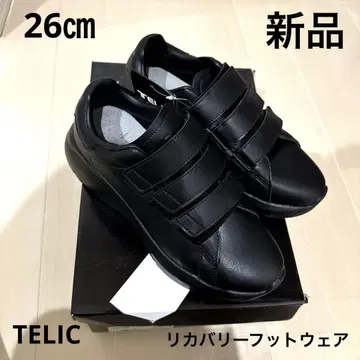 TELIC (텔릭) 리커버리 풋웨어 블랙 벨크로 스니커즈