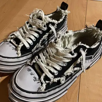 남녀 공용 xvessel G.O.P. Lows 스니커즈 신발 블랙