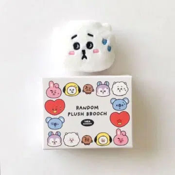 BT21 TODAY'S FACE 랜덤 페이스 브로치 RJ
