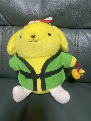 레어 레트로 폼폼푸딩 축제 의상 봉제 인형