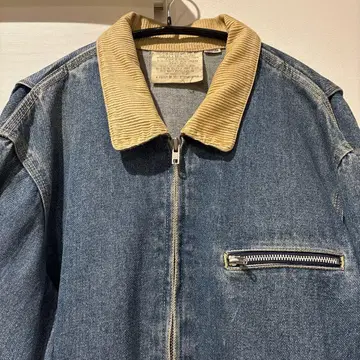 [구제 의류] 90s 데님 자켓 코듀로이 옷깃
