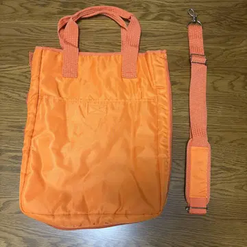 오렌지 토트백 탈부착 가능 스트랩 포함