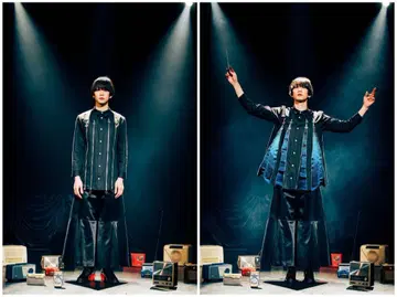 hazama 조율 셔츠 블루 M 사이즈