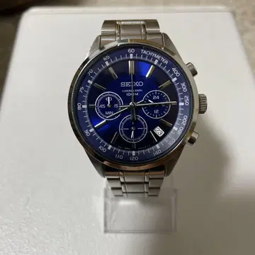 SEIKO 크로노그래프 시계 파랑