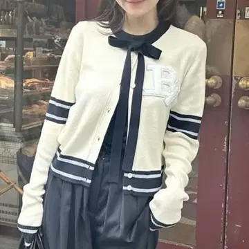 bibiy. 비비 B. CLUB TIE CARDIGAN