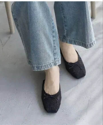 스퀘어 레이스 발레 뮬 m 사이즈