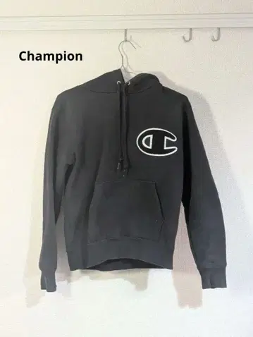 Champion 블랙 후드티