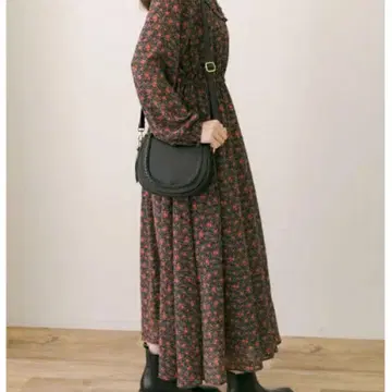 [ 새상품급 ] 서니 라벨 플라워 도트 원피스