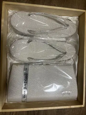 미사용 새상품 일본 의류용 백과 일본 나막신 세트