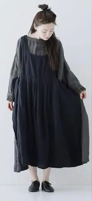 nest Robe 네스트로브 에이프런 원피스