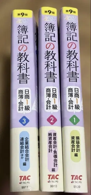 모두가 원했던! 부기 교과서 일상 1급 상업 부기 회계학 1~3세트