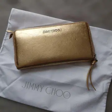JIMMY CHOO 골드 장지갑