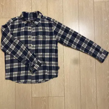 patagonia 플란넬 셔츠 XS 네이비/화이트