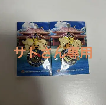 포켓몬 센터 오키나와 핀 배지 2개 세트