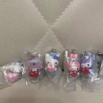 산리오 캐릭터즈 간호사 스윙 마스코트 전 5종 세트