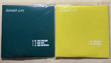 NUMBER GIRL 라이브 CD 그린 노랑