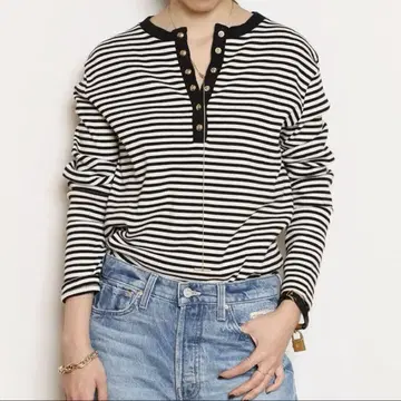 MUSE ANINE BING ALESSIA L/S BORDER 티셔츠