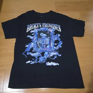BROKEN PROMISES 블랙 T셔츠 L