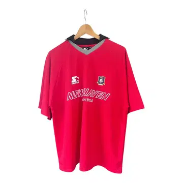00s vintage STARTER NEW HAVEN 게임 셔츠 레드