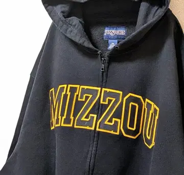 잔스포츠 미주리 자수 풀 집업 후드 맨투맨 블랙 2XL 구제 의류