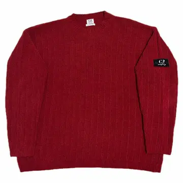 1996 AW C.P COMPANY 패치 오버 사이즈 니트 90s