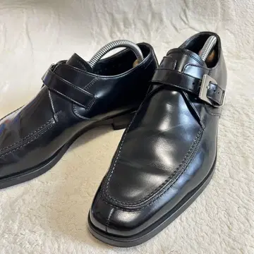새상품급 리걸 로퍼 가죽 신발 25.5cm 블랙 벨트