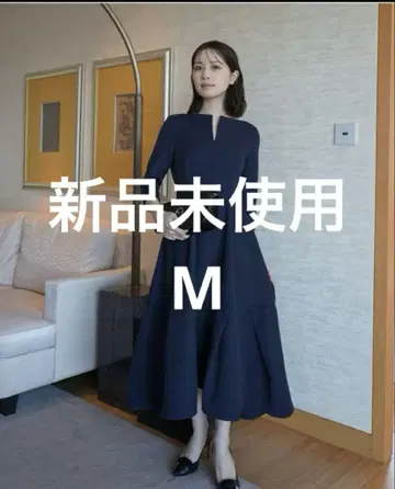 새상품 L'AUBE BLANC Keyneck Jacquard Dress