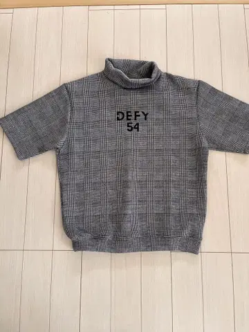 셋업/DEFY 체크 무늬 하이넥 트레이닝복&팬츠