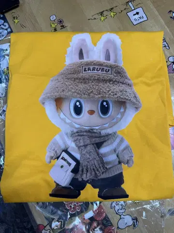 LABUBU 라브브 반팔 T셔츠 오렌지 L 사이즈