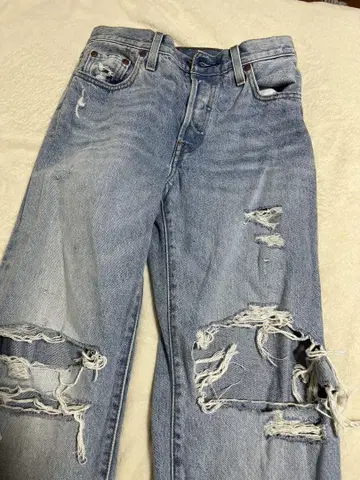 LEVI'S PREMIUM 데미지 데님 팬츠