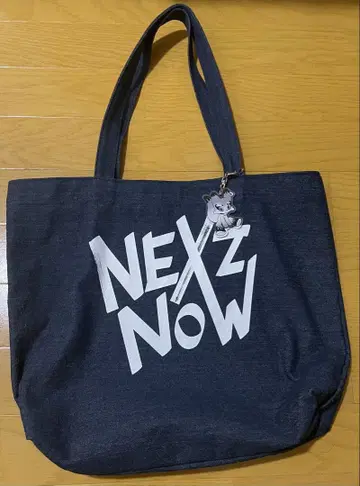 NEXX NOW 토트백 다크 블루 키링 포함