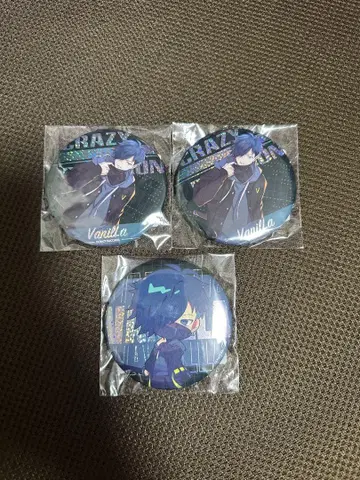 Crazy Racoon CR VanilLa GIGO 홀로그램 캔뱃지