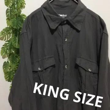 킹 사이즈 그레이 플란넬 셔츠 XL TALL 긴팔 셔츠