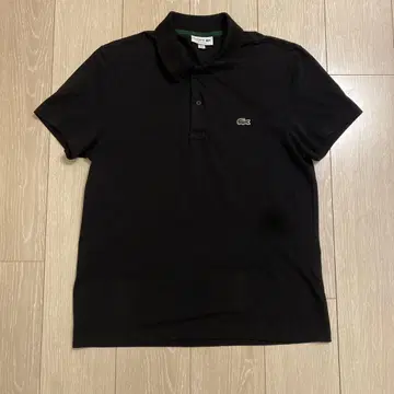 LACOSTE 블랙 피케 셔츠 US M