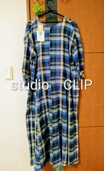 studioCLIP 롱 체크 원피스 3way 프리 SIZE