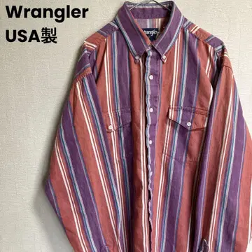 USA 랭글러 멀티 스트라이프 BD셔츠